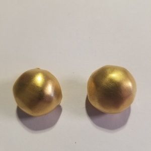 Karl Lagerfeld Signed Clip Earrings